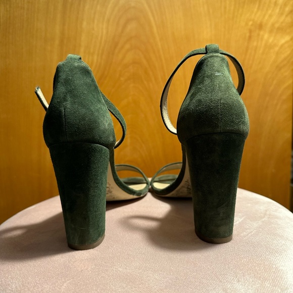 ALDO LEATHER SUEDE SANDALS SIZE 8.5 IN HUNTER GREEN - Picture 4 of 5